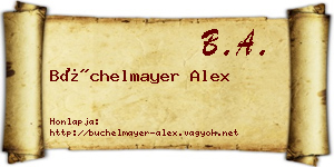 Büchelmayer Alex névjegykártya